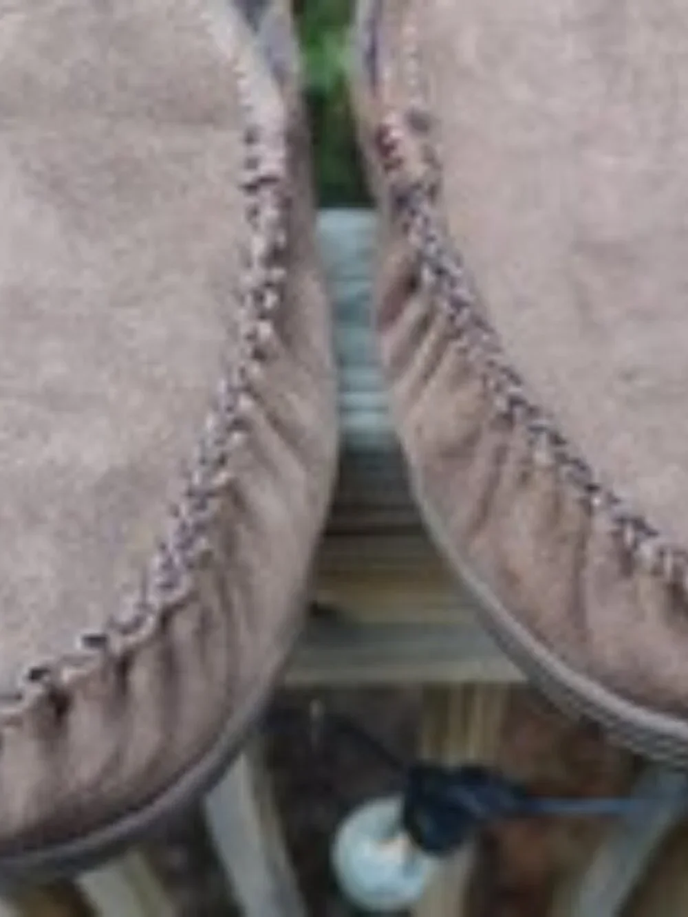 LL BEAN Wicked Good Moccasins Men's 11 Brown Suede Shearling Slippers 296508
